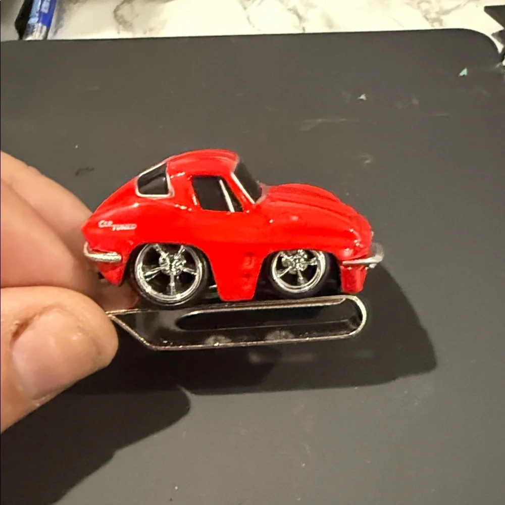 Multiple car money clips with Silver and Gold Accents